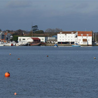 The River Deben (dear to Cathie's heart) - a view across the water to the famous Woodbridge Tide-Mill. Rivers and tides symbolise the ebb and flow of the breath and the flow of Prana (life force) within the body.
